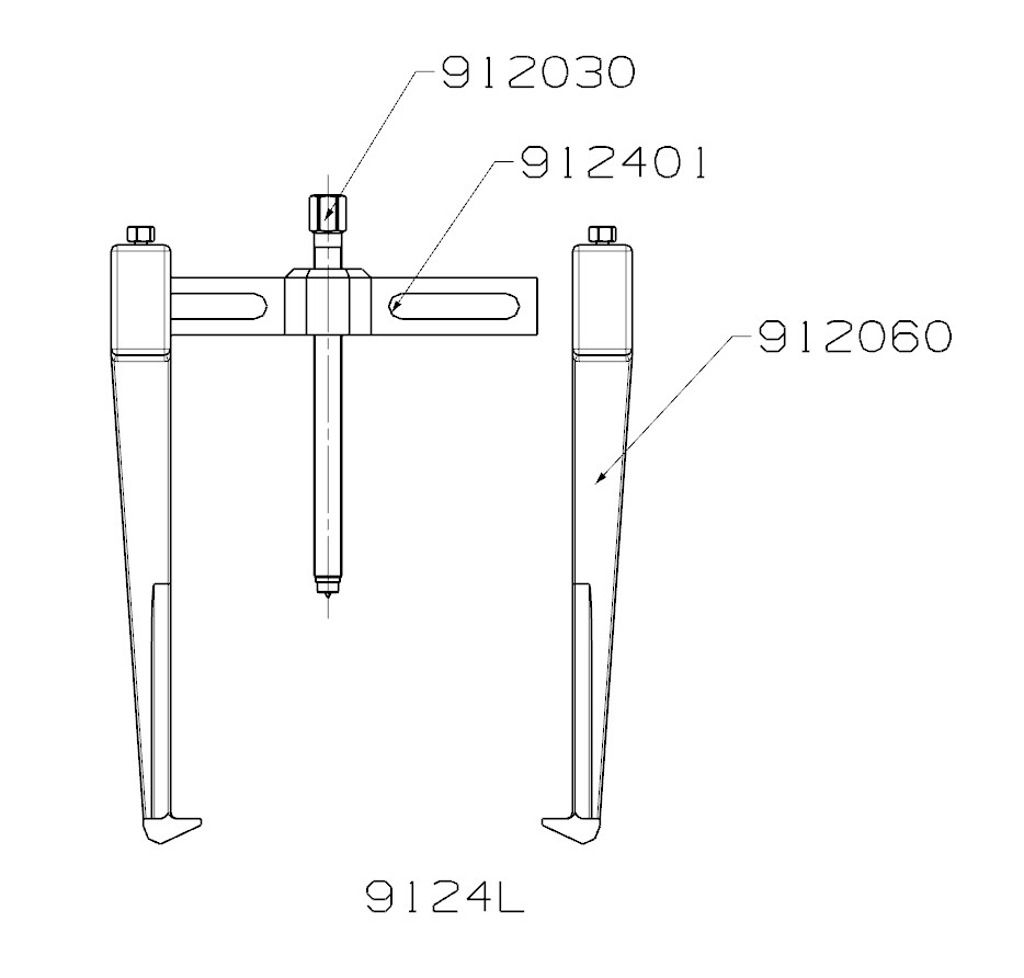 EXTRACTOR FORZA SERIE 9100 DE 2 PATAS